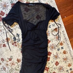 Motel Rocks Sheer Mesh Mini Dress, never worn
